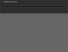 Tablet Screenshot of orbitersim.com